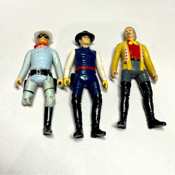 VTG 80s Gabriel The Legend of the Lone Ranger 3 3/4” Action Figures (lot of 3) - Picture 1 of 8